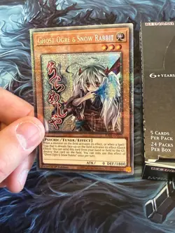 RA05-EN131 Ghost Ogre & Snow Rabbit Variant Art Starlight Rare Yuigoh 1st Ed - Image 1