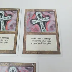 Lot of 3 Ankh of Mishra Revised Magic The Gathering MTG Cards NM Free Ship - Image 3