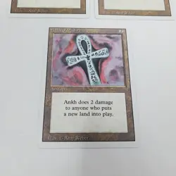 Lot of 3 Ankh of Mishra Revised Magic The Gathering MTG Cards NM Free Ship - Image 4