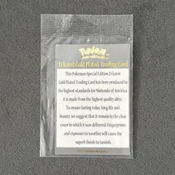 Pokemon Special Edition 23 Karat Gold-Plated Trading Card Charizard #06 COA - Image 4