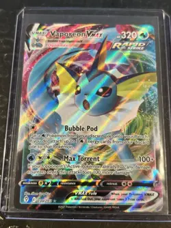 Vaporeon VMAX 030/203 Evolving Skies Ultra Rare Holo Pokemon Card - Image 1