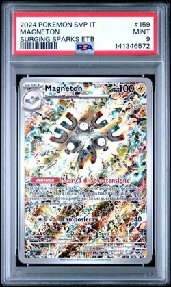 Pokemon Card Magneton 159 Promo 151 etb ITA Italiano PSA 9 Mint - Image 1