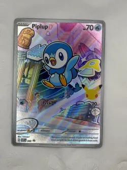 Pokemon Card 1st Partner Illustration Collection IR Set Piplup Turtwig Chimchar - Image 2