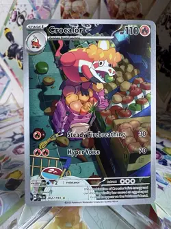 Pokemon Crocalor 202/193 Sv02: Paldea Evolved Illustration Rare Holo Card - Image 1