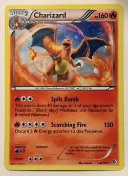 Charizard 20/149 Pokemon TCG Boundaries Crossed Holo Rare Stage 2 HP160 - Image 1