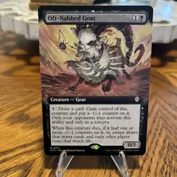 Oft-Nabbed Goat (Extended Art) Commander: Lorwyn Eclipsed Regular MTG - Image 1