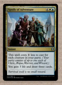 Spoils of Adventure (FOIL) x 1 Uncommon Zendikar Rising Magic the Gathering MTG - Image 1