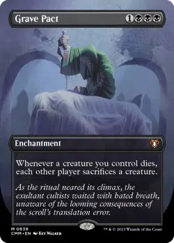 Grave Pact (Borderless) [CMM - 639] - NM [Foil] TCG MTG - Image 1