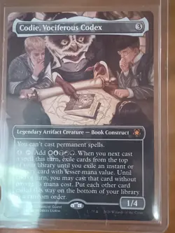 MTG Codie, Vociferous Codex Strixhaven Special Guest Misprint X WING STAMP - Image 5