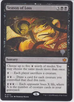MTG Magic the Gathering Season of Loss (112p/160) Bloomburrow Promos NM - Image 1