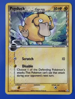 Pokemon EX Holon Phantoms - Psyduck (Delta Species) 81/110 Regular - Common - LP - Image 1