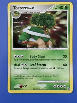 Pokemon Diamond and Pearl - Torterra 17/130 Holo - Holo Rare - LP - Image 1