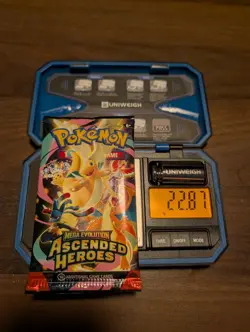 Heavy Pokemon Ascended Heroes Booster Packs (22.87, 22.83 & 23.88g) 3x packs - Image 1