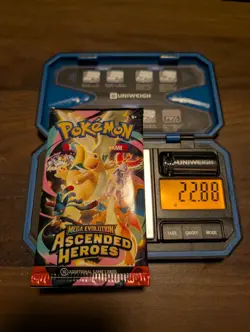 Heavy Pokemon Ascended Heroes Booster Packs (22.87, 22.83 & 23.88g) 3x packs - Image 2