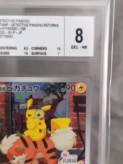 Carte Pokemon Detective Pikachu SV-P 098 Jp Gradee 8/10 CCC Certificat - Image 4