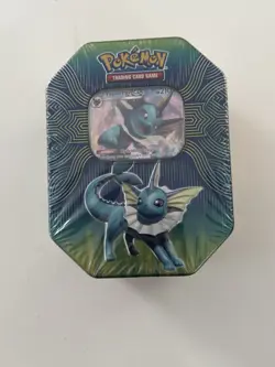 Pokemon TCG: Elemental Power Tin Vaporeon GX Unopened 820650806490 - Image 1