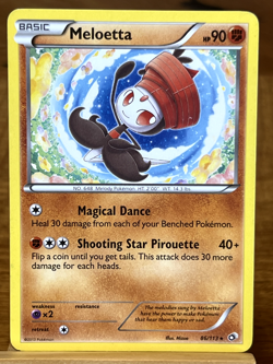 Pokemon TCG Meloetta 86/113 Legendary Treasures Rare - Image 1