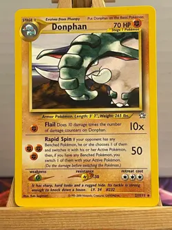Donphan 21/111 Neo Genesis Rare Englisch NM Pokemon - Image 1