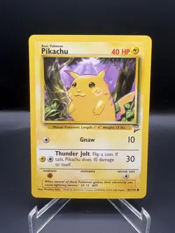 Pikachu 87/130 Base Set 2 Pokemon LP/NM - Image 1