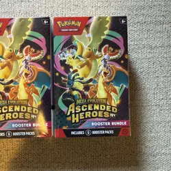 X3 Pokemon TCG: Mega Evolution Ascended Heroes Booster Bundle New Sealed x3 - Image 4