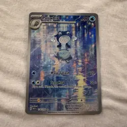 Pokemon TCG Poliwhirl Scarlet & Violet 151 Illustration Rare Holo 90 HP 176/165 - Image 1