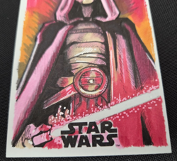2019 Topps Star Wars Saga Sketch Art Asajj Ventress L. Jason Queen 1/1 Card - Image 3