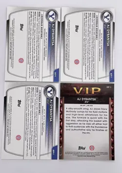 Lot of 4: 2025-26 Bowman Chrome AJ Dybantsa - Base, Chrome, Reptilian, VIP - Image 2