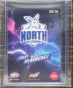 2025 AFL Select Footy Stars Boom Card Colby McKercher 121/360 North Melbourne - Image 2