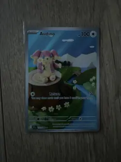 Pokemon TCG Audino 151/086 Black Bolt Illustration Rare Card Near Mint Condition - Image 1