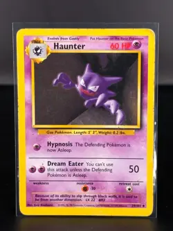 Haunter 29/102 Base Set Unlimited 1999 Pokemon Card Uncommon - 09 - HP - Image 1