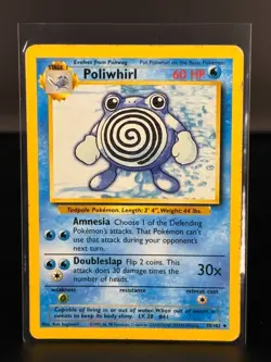 Poliwhirl - 38/102 - Uncommon - Base Set - Pokemon Card - 09 - HP - Image 1