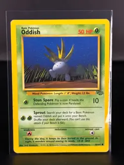 Oddish 58/64 Jungle Unlimited Common WOTC Pokemon Card - 09 - LP - Image 1