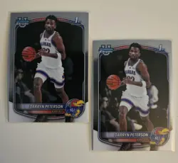 2025-26 Bowman 🏀 CHROME 1st Bowman ROOKIE Lot 105 CALEB WILSON- DARRYN PETERSON - Image 2