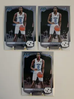 2025-26 Bowman 🏀 CHROME 1st Bowman ROOKIE Lot 105 CALEB WILSON- DARRYN PETERSON - Image 3