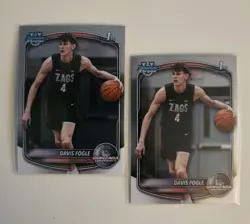 2025-26 Bowman 🏀 CHROME 1st Bowman ROOKIE Lot 105 CALEB WILSON- DARRYN PETERSON - Image 5
