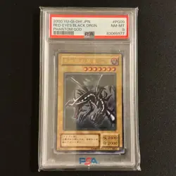 Yu-Gi-Oh PSA8 Red-Eyes Black Dragon PG-09 2000 Japanese - Image 1