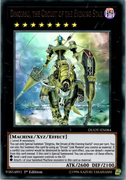 Yugioh Dingirsu, the Orcust of the Evening Star DUOV-EN084 1st Edition Ultra NM - Image 1