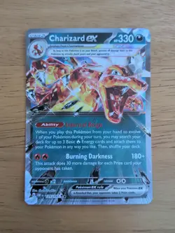 Pokemon TCG Charizard EX Holo Double Rare Card 125/197 Sv03: Obsidian Flames - Image 1