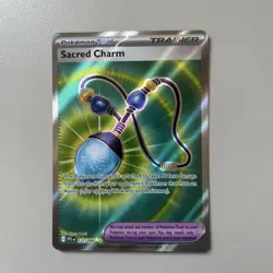 Sacred Charm 122/094 Phantasmal Flames Ultra Rare Pokemon TCG NM - Image 1