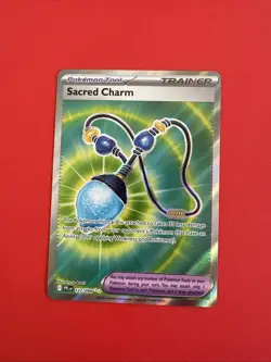 Sacred Charm 122/094 Me02: Phantasmal Flames Full Art Holo Rare Pokemon TCG - Image 1
