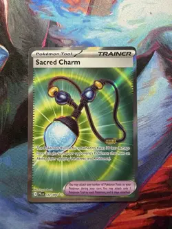 Pokemon Sacred Charm 122/094 Phantasmal Flames Card NM - Image 1