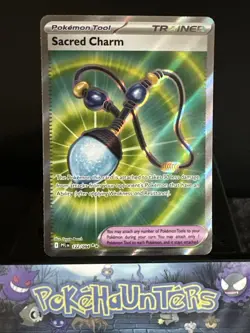 Pokemon Card Sacred Charm 122/094 Phantasmal Flames Secret Rare Near Mint - Image 1