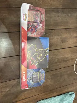 POKEMON Trading Cards TCG Costco 3 Pack Bundle CROWN ZENITH ETB + 2 TIN NEW SEAL - Image 3
