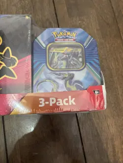 POKEMON Trading Cards TCG Costco 3 Pack Bundle CROWN ZENITH ETB + 2 TIN NEW SEAL - Image 4
