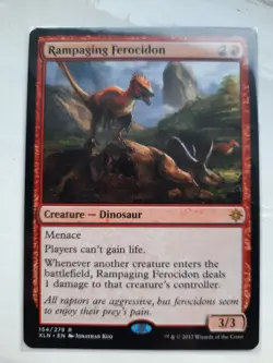 Magic the Gathering MTG - Rampaging Ferocidon - Ixalan - EX - Image 1