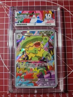 Pokemon- Ludicolo 095/094 - Phantasmal Flames- IR - ACE 10 GEM MINT PERFECT SUBS - Image 1