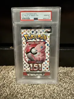 Pokemon 151 Foil Booster Pack Mew PSA 10 Japanese & English 2023 - Image 2