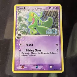 Treecko Crystal Guardians 68/100 Common Reverse Holo STAMPED Pokemon Card - Image 1