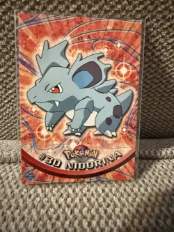 Pokemon #30 Nidorina - TOPPS Trading Card 1st Printing Blue Logo Non Holo - Image 1