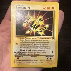 Electabuzz Pokemon Black Star Promo WB The First Movie "Inverted Stamp Error"-NM - Image 1